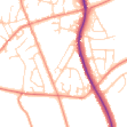 Daytime road noise heatmap for S35 8NB