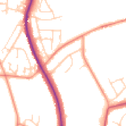 Daytime road noise heatmap for S35 8PE