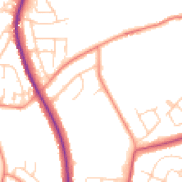 Daytime road noise heatmap for S35 8PJ
