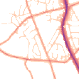 Daytime road noise heatmap for S35 8PN