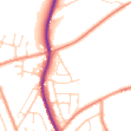 Daytime road noise heatmap for S35 8PW