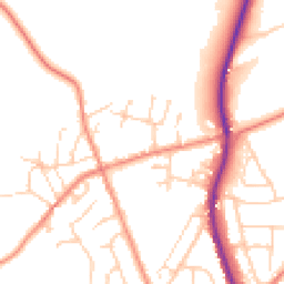 Daytime road noise heatmap for S35 8PZ