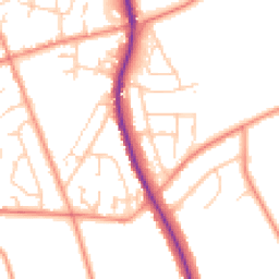 Daytime road noise heatmap for S35 8QL