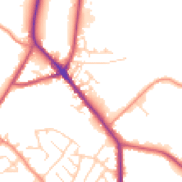 Daytime road noise heatmap for S35 9AE