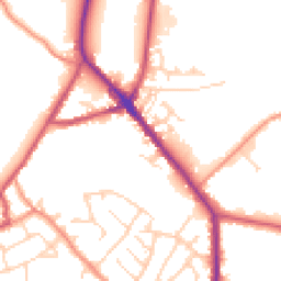 Daytime road noise heatmap for S35 9TT