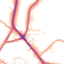 Daytime road noise heatmap for S35 9TW