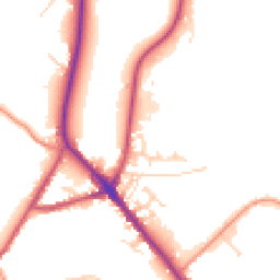 Daytime road noise heatmap for S35 9TX