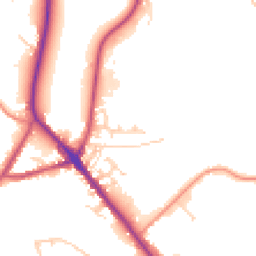 Daytime road noise heatmap for S35 9TZ