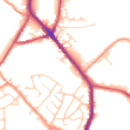 Daytime road noise heatmap for S35 9UZ