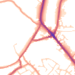Daytime road noise heatmap for S35 9WZ