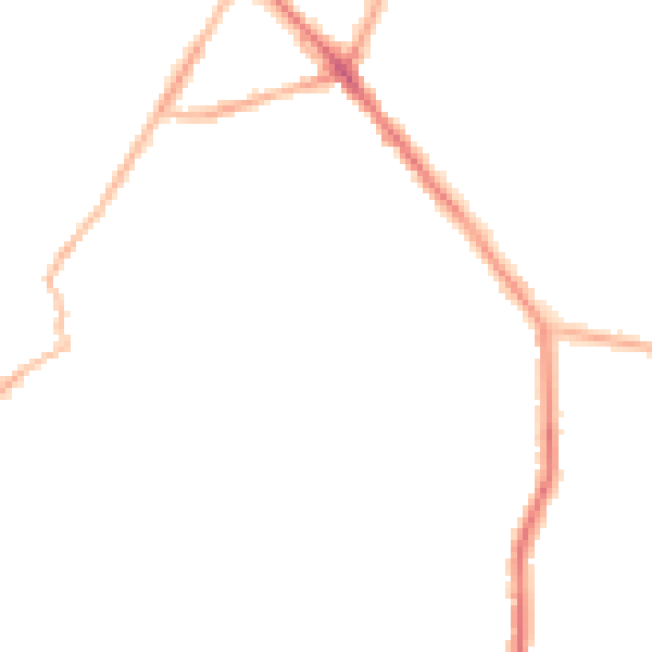 Night-time road noise heatmap for S35 9XX