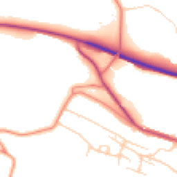 Daytime road noise heatmap for S36 1AQ