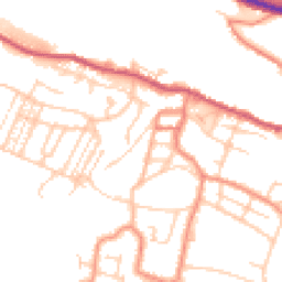 Daytime road noise heatmap for S36 1AX
