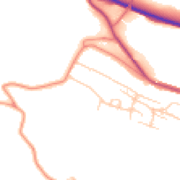 Daytime road noise heatmap for S36 1AY