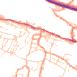 Daytime road noise heatmap for S36 1BP