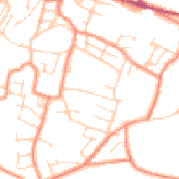 Daytime road noise heatmap for S36 1BZ
