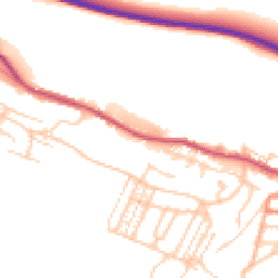 Daytime road noise heatmap for S36 1DQ