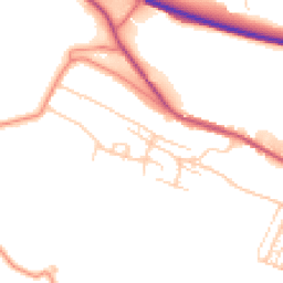 Daytime road noise heatmap for S36 1LB