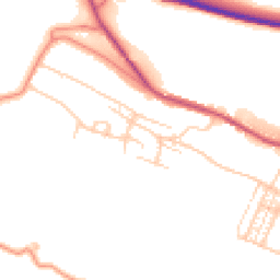 Daytime road noise heatmap for S36 1LD