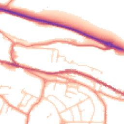 Daytime road noise heatmap for S36 2AJ
