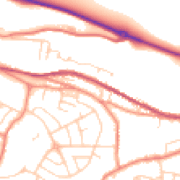 Daytime road noise heatmap for S36 2PB