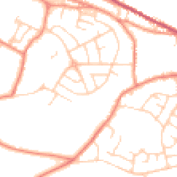 Daytime road noise heatmap for S36 2PW