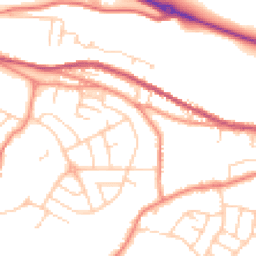 Daytime road noise heatmap for S36 2QD