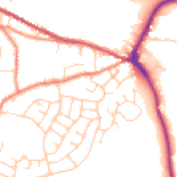 Daytime road noise heatmap for S36 2QJ