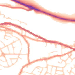 Daytime road noise heatmap for S36 2QR