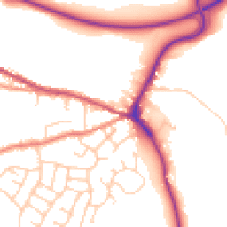 Daytime road noise heatmap for S36 2TT