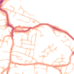 Daytime road noise heatmap for S36 6AT