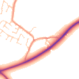 Daytime road noise heatmap for S36 7JA