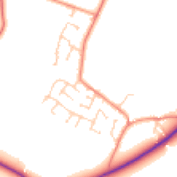 Daytime road noise heatmap for S36 7JN