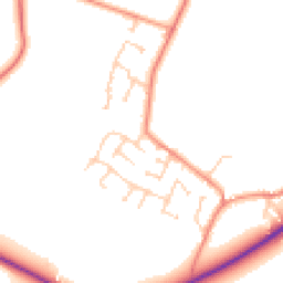 Daytime road noise heatmap for S36 7JU