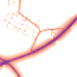 Daytime road noise heatmap for S36 7LL
