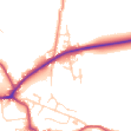Daytime road noise heatmap for S36 8HQ