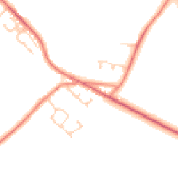 Daytime road noise heatmap for S36 8YQ