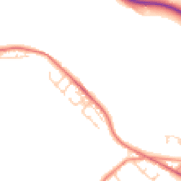 Daytime road noise heatmap for S36 8YW
