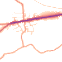 Daytime road noise heatmap for S36 9AN