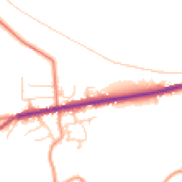 Daytime road noise heatmap for S36 9NE