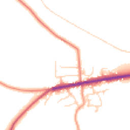 Daytime road noise heatmap for S36 9NW
