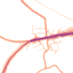 Daytime road noise heatmap for S36 9NZ