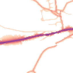 Daytime road noise heatmap for S36 9QW