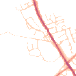 Daytime road noise heatmap for S42 5AA