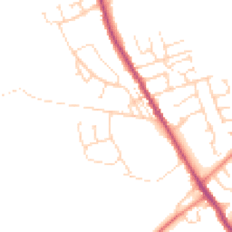 Daytime road noise heatmap for S42 5AB