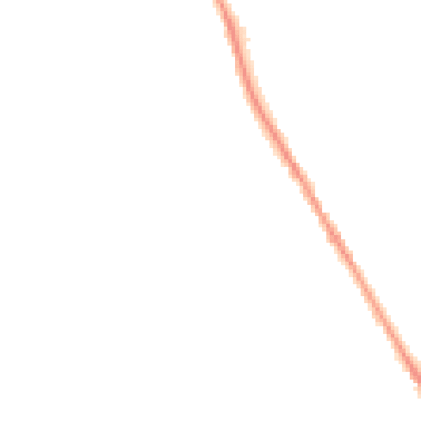 Night-time road noise heatmap for S42 5AD