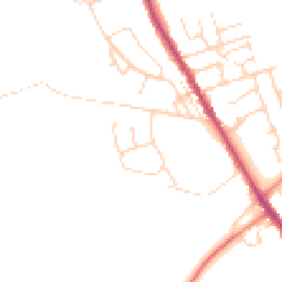 Daytime road noise heatmap for S42 5AQ