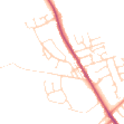 Daytime road noise heatmap for S42 5AU