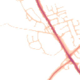 Daytime road noise heatmap for S42 5AW