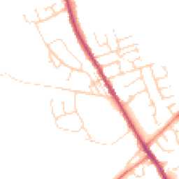 Daytime road noise heatmap for S42 5BF